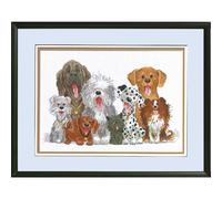 Kit punto croce contato Janlynn "Dogs of Duckport", 38x25cm