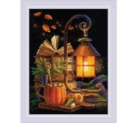 Kit punto croce contato Riolis "Cozy Autumn", 18x24cm, fai da te