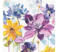 Kit punto croce contato RTO "Fiori della felicità. Fiori di campo", 20x20cm