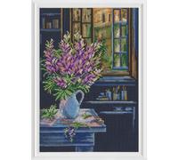 Kit punto croce contato RTO "In the moment, Purple", 17x25cm, fai da te