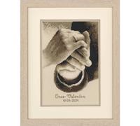Vervaco Kit Punto Croce Contato Ritratto di matrimonio Decorativi Per Pareti 17 x 23 cm Set Fai Da Te Creativo Adulti Ricamo Casa Decor Arte Da Parete Kit Per Hobby Cross Stitch