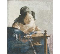 Kit punto croce DMC "Louvre The Lace Maker", contato, fai da te, 44x49cm