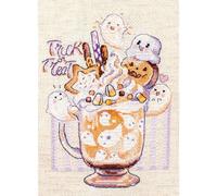 Kit punto croce Letistitch "Tazza Dolcetto o Scherzetto", 17x13cm
