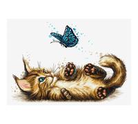 Kit punto croce Luca-S - Gattino giocoso B7013