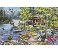 Kit punto croce Luca-S Gold - Cabina by The Lake, B2410
