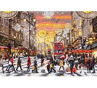 Luca-S Set di punti croce "Collezione Oro Shopping di Natale", schema da ricamar