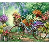 Kit punto croce pre-timbrato, kit di ricamo per principianti, fai da te 11ct 40x50cm, ricamo fatto a mano, decorazione da parete fai da te per il punto croce del cortile