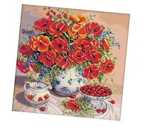 Kit Punto Croce Timbrato Fiori Ciliegia Kit Ricamo Modello Prestampato