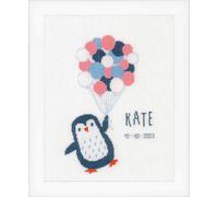 Kit punto croce Vervaco "Hello Penguin", 22x30cm