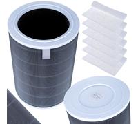 Kit purificatore d'aria Xiaomi | Grigio Filtro HEPA a 360° con chip RFID + 6x Co