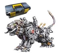 Kit puzzle 3D in metallo con tigre del Bengala, modello di assemblaggio fai da te, decorazione con animali steampunk, stimolante rompicapo per adulti, casa, ufficio, idea regalo creativa