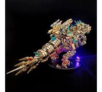 Kit puzzle T-Rex in metallo 3D per adulti - 2500 pezzi+modello meccanico steampunk, puzzle di montaggio grande da 55 cm con giunti mobili, decorazione da collezione e scelta regalo di alta qualità