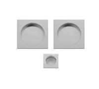 KIT QUADRO CIECO PER PORTE SCORREVOLI CROMO SATINATO E0375N51 VITEL