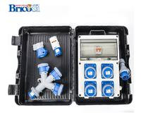 Kit Quadro Elettrico da Cantiere portatile 4 prese 230V 16A IP67 con Adattatori