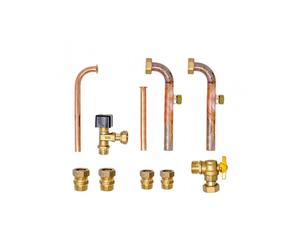 Kit raccordi idraulici a muro e rubinetto gas 20132005