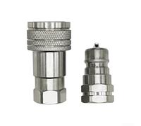 Kit Raccordi Idraulici Quick Connect G1/4 G3/8 G1/2(G3/8 Complete Set) | Quick connect design, G1/4 to G3/4 sizes, secure hydraulic flow, easy hose replacement, industrial use