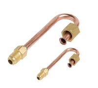 KIT RACCORDI INVERSIONE CON CARTELLA TUBI CONDIZIONATORI Ø 1/4 e Ø 1/2