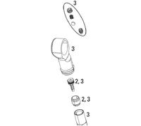 Kit raccordi per tubo ammortizzatore posteriore - Monarch XX