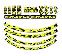Race Face Next Sl Turbine Sl Arc Carbon 26 Arc Offset 25 Stickers Giallo,Nero