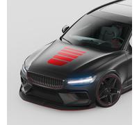 Kit racing coprifasce ""Rosso carminio"" etichetta auto pellicola...