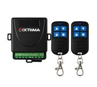 Kit radio universale 12-30V AC/DC con 2 telecomandi per Automazione Cancelli, tende, luci, comando wireless 433.92 MHz, Ricevitore 2 Canali 12-30V AC/DC (Kit da interno)