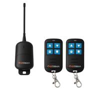 Kit radio universale 12-30V AC/DC con 2 telecomandi per Automazione Cancelli, tende, luci, comando wireless 433.92 MHz, Ricevitore 2 Canali 12-30V AC/DC (Kit da esterno)
