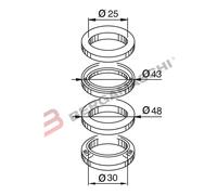 KIT RALLE STERZO PER MBK 50 Nitro 01-04 Skyliner 125 98-03
