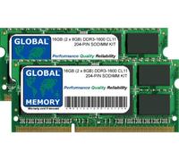 Kit RAM DDR3 1600 MHz PC3-12800 204 Pin SODIMM Memoria RAM, per Intel Mac Mini (fine 2012) e Mac Mini Server (fine 2012)