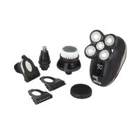 Jocca Set di barbe e cura del viso - Lame in acciaio - Ricaricabili - Autonomia fino a 1h - Include 2 testine e 2 spazzole