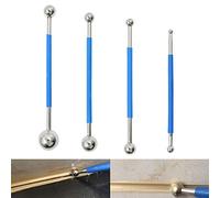 Kit Raschietto Per Attrezzi Set - Attrezzo Professionale Giunti A Sfera In Metallo Sigillante Bordi Bagno, Cucina, Argilla, Strumenti Decorare La Di Ceramica, Blu, 4 Pezzi