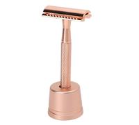 Kit Rasoio a Doppio Bordo, Guida per la Pulizia della Sicurezza BLEICE Guida (Oro rosa)