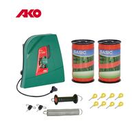KIT RECINTO ELETTRICO A CORRENTE AKO PER RECINZIONE CAVALLI CINGHIALI CANI BANDA