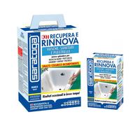 Kit Recupera e Rinnova - Smalto Ceramico Bicomponente per Superfici in Ceramica Bianco 375 ml - Saratoga