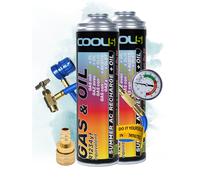 Kit refrigerante 2x 2in1 + cavo condizionatore Cool5 ricambio R1234yf