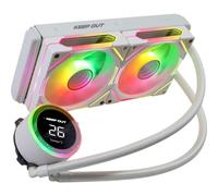 Kit Refrigerazione Liquida Keep Out Gaming XWC-240PRO Due Ventole 12cm ARGB Bianco
