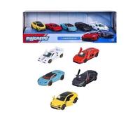 Kit Regalo Majorette 5 Veicoli Metallizzati 1/64 Stile Lamborghini