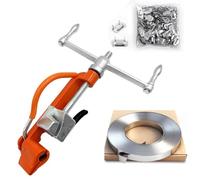 Kit Reggetta Acciaio Manuale Pallet 19mm x 30m con 100 Fibbie | Utensile Tenditore a Cricchetto e Taglierina per Reggetta Pallet Uso Industriale