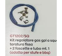 Kit Regolatore A SQUADRO per Barbecue a Gas Accessorio per Stufe Patio a Gas com