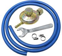 Kit Regolatore Bassa Pressione per Cucine Stufe E Barbecue Gas + 2 Mt Di Tubo +