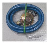 KIT REGOLATORE BOMBOLA GAS GPL TUBO 2mt D. 8mm REGOLATORE FASCETTE EUROCAMPING