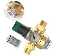 Kit regolatore di pressione dell'acqua per valvola in ottone ad alte prestazioni Honeywell con manometro e filtro integrati (3/4")
