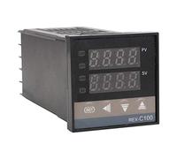 Kit regolatore di temperatura REX-C100, relè a stato solido regolatore digitale 40A regolatore termostato LED con sensore termocoppia K 0-400 ℃