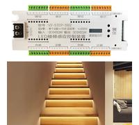 Kit Regolatore Luce Scale Avanzato per 32 LED Sensore Movimento Luci Scale