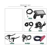 Kit Regolatore Motore Elettrico per 36V 48V 250W con Display e Fari