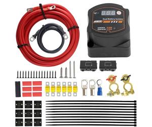 Kit rele di carica diviso con display, parallelatore batteria 12v camper
