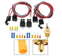 Kit Relè Doppio Ventilatore Controllo Temperatura 40A con Cablaggio per Ventila