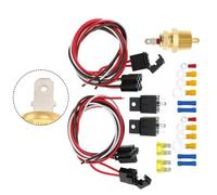 Kit Relè Ventilatore Elettrico Doppio 40A con Sensore Temperatura per Ventilato