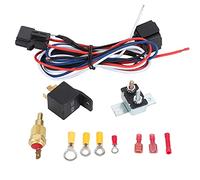 Kit Relè Ventola di Raffreddamento del Radiatore, Relè della Ventola di Raffreddamento in Plastica Protezione da Sovraccarico del Termostato Dell'automobile Interruttore di Temperatura per Ventole da