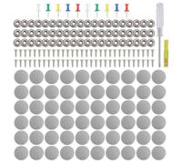 Kit Réparation Plafond Voiture - Fixation Tissu | Épingles avec Outil Installation | Répare Pare-Soleil, Camping-Car, Camion, Toit Intérieur, Facile à Utiliser, Résistant et Pratique