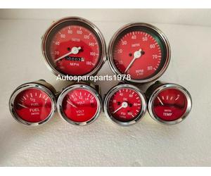 Kit replica Smiths - Elec Temp + olio + carburante + manometro volt + speedo ...
